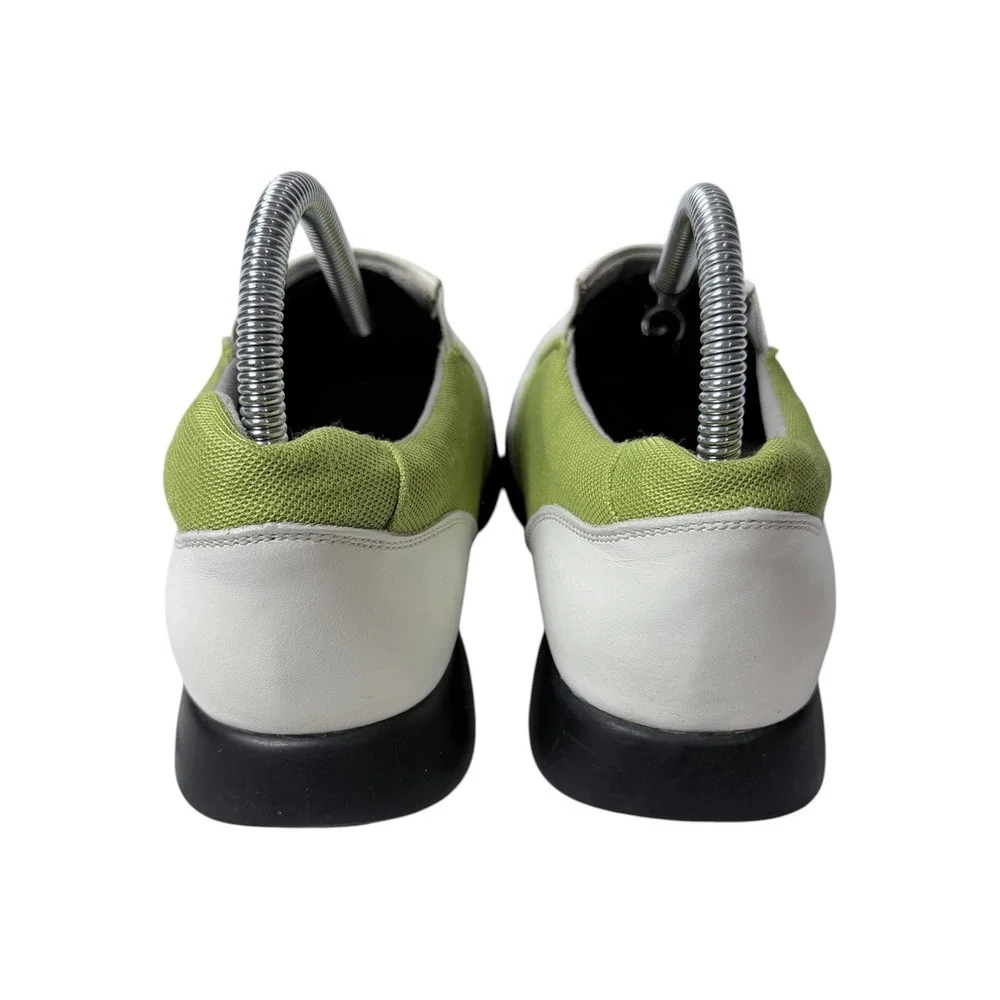 Sandbaggers Bali Women's Slip-On Golf Lime Green/White Golf Shoes 8.5